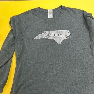 Gray Long Sleeve Boone Graphic Shirt
